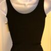 GK JAZZ DANCE ADULT SMALL BLACK TOP RIBBON CRISSCROSS METAL RINGS TANK TOP AS - Image 5