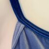 GK DANCE JAZZ TOP ADULT SMALL BLUE VELVET X-BACK STRAPS CAMISOLE Sz AS NWT! - Image 2