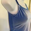 GK DANCE JAZZ TOP ADULT SMALL BLUE VELVET X-BACK STRAPS CAMISOLE Sz AS NWT! - Image 3