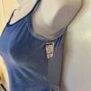 GK DANCE JAZZ TOP ADULT SMALL BLUE VELVET X-BACK STRAPS CAMISOLE Sz AS NWT! - Image 4