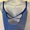 GK DANCE JAZZ TOP ADULT SMALL BLUE VELVET X-BACK STRAPS CAMISOLE Sz AS NWT! - Image 6