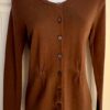 Coldwater Creek Cardigan Women X-Small Brown Button Down Cardigan Sweater XS (4)