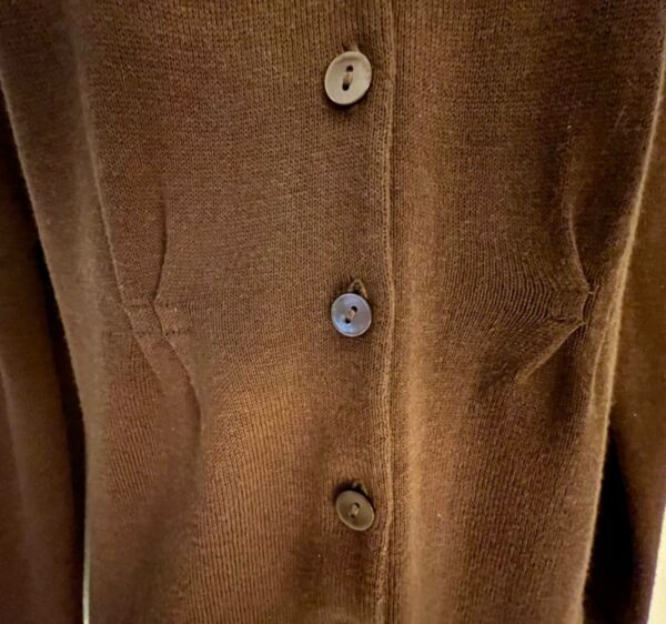 Coldwater Creek Cardigan Women X-Small Brown Button Down Cardigan Sweater XS (4) - Image 3