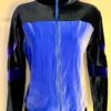 GK WARM UP JACKET LADIES X-SMALL PURPLE BLACK VELVET FRONT ZIP DANCE SKATE XS