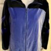 GK WARM UP JACKET LADIES X-SMALL PURPLE BLACK VELVET FRONT ZIP DANCE SKATE XS - Image 2