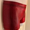 GK RED SHIMMER ADULT X-SMALL MICRO MINI FOIL GYMNAST DANCE WORKOUT SHORTS SZ XS - Image 4