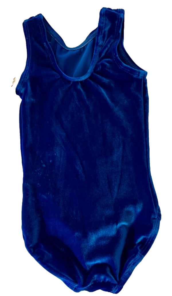 GK RICH ROYAL CHILD X-SMALL CLASSIC VELVET BALLET DANCE GYM TANK LEOTARD SZ XS - Image 7