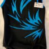 GK GIRLS SMALL BLACK NYLON/SPANDEX TURQUOISE MYSTIQUE GYMNASTICS LEOTARD Sz CS - Image 6