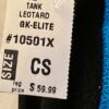 GK GIRLS SMALL BLACK NYLON/SPANDEX TURQUOISE MYSTIQUE GYMNASTICS LEOTARD Sz CS - Image 8
