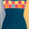 CARLY PATTERSON CAMI BIKETARD ADULT X-SMALL FOIL PRINT VELVET DANCE WORKOUT AXS - Image 6