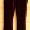 GK DANCE JAZZ PANTS CHILD LARGE PURPLE VELVET FOIL WAISTBAND HIP HUGGERS Sz CL