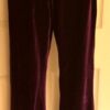 GK DANCE JAZZ PANTS CHILD LARGE PURPLE VELVET FOIL WAISTBAND HIP HUGGERS Sz CL - Image 5