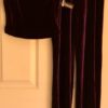 GK DANCE JAZZ PANTS CHILD LARGE PURPLE VELVET FOIL WAISTBAND HIP HUGGERS Sz CL - Image 6