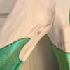 GK LgSLV ADULT SMALL WHITE GREEN FOIL NAVY VELVET GYMNASTICS DANCE LEOTARD SZ S - Image 5