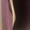 GK LgSLV LADIES X-SMALL EGGPLANT VELVET GLITTER GYMNASTICS DANCE LEOTARD AXS NWT - Image 3