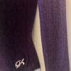 GK LgSLV LADIES X-SMALL EGGPLANT VELVET GLITTER GYMNASTICS DANCE LEOTARD AXS NWT - Image 5