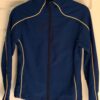 GK WARM UP JACKET CHILD MEDIUM STRETCH WOVEN NAVY YELLOW FOIL ORIG $168.99!  CM