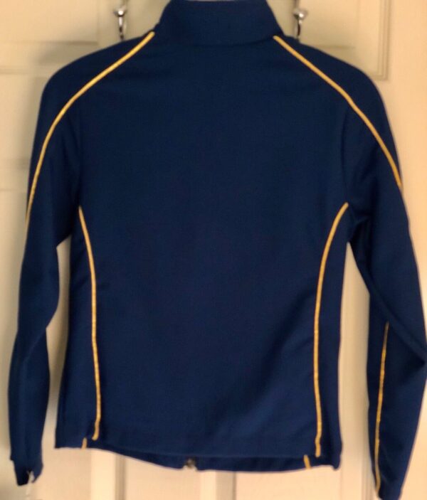 GK WARM UP JACKET CHILD MEDIUM STRETCH WOVEN NAVY YELLOW FOIL ORIG $168.99!  CM - Image 2