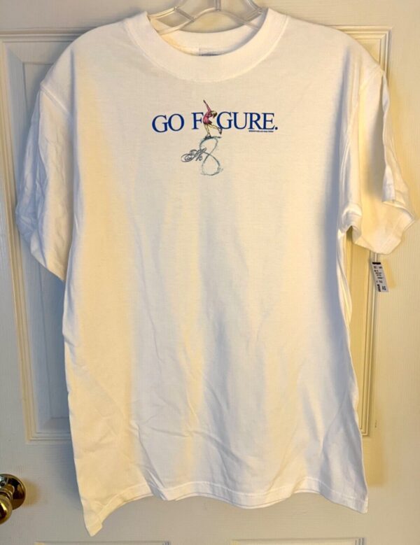 GK SYDNEY SOFT T â€œFIGURE SKATEâ€ GRAPHIC ADULT SMALL SSLV WHITE COTTON T-SHIRT SM - Image 3