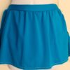 GK ICE FIGURE SKATE ADULT SMALL PULL-ON TURQUOISE SKIRT MICROFIBER BLACK TRIM AS
