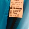 GK ICE FIGURE SKATE ADULT SMALL PULL-ON TURQUOISE SKIRT MICROFIBER BLACK TRIM AS - Image 5