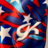 GK "LIQUID AMERICA" VELVET CHILD X-SMALL STARS GYMNASTICS DANCE TANK LEOTARD XS - Image 5