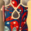 GK "LIQUID AMERICA" VELVET CHILD X-SMALL STARS GYMNASTICS DANCE TANK LEOTARD XS - Image 6