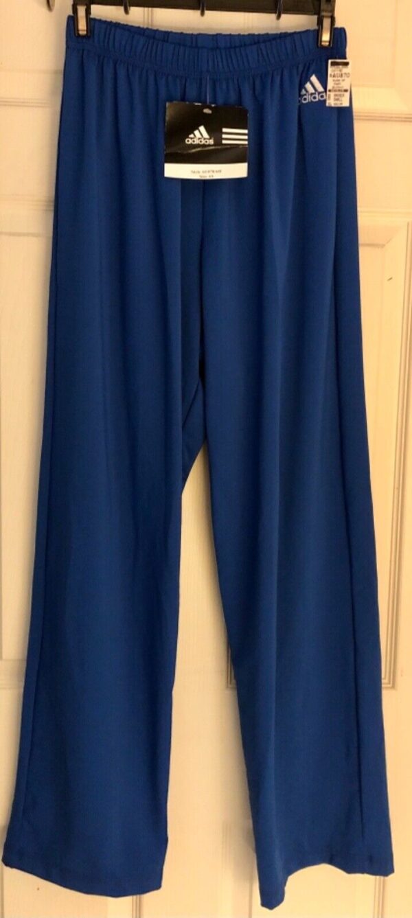 ADIDAS GK UNISEX SMALL ROYAL DRY TECH  WARM UP PANTS Sz AS NWT WAS $82.99! - Image 2