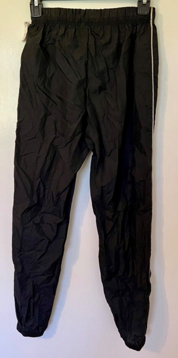 GK WARM UP ADULT X-SMALL BLACK CRINKLE SUPPLEX NYLON GYM CHEER ATHLETIC PANTS XS - Image 3