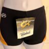 GK CHEER ADULT X-SMALL MICRO MINI BLACK NYLON/SPANDEX GOLD GYM DANCE SHORTS XS - Image 2