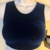 GK ELITE JAZZ DANCE CHEER ADULT SMALL ROYAL VELVET TANK CROP TOP Sz AS NWT!