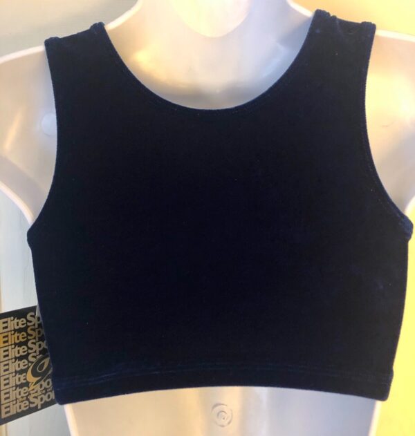 GK ELITE JAZZ DANCE CHEER ADULT SMALL ROYAL VELVET TANK CROP TOP Sz AS NWT! - Image 6