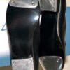 LEO'S DANCEWEAR STYLE #3303 JUNIOR SIZE 5.0 JAZZ TAP BLACK LEATHER SHOES Sz 5 M - Image 4