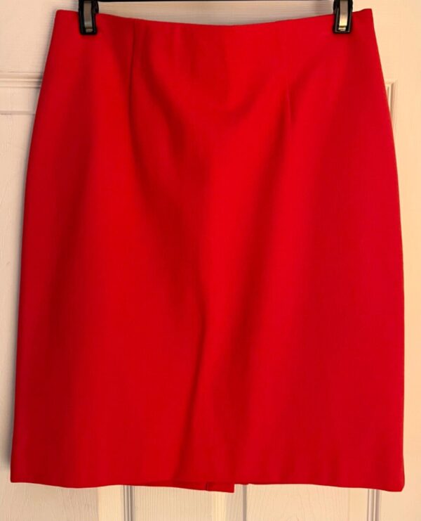 J. JILL RED LADIES X-SMALL VISCOSE STRETCH STRAIGHT PENCIL SKIRT Sz XS EUC!