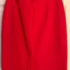 J. JILL RED LADIES X-SMALL VISCOSE STRETCH STRAIGHT PENCIL SKIRT Sz XS EUC! - Image 2