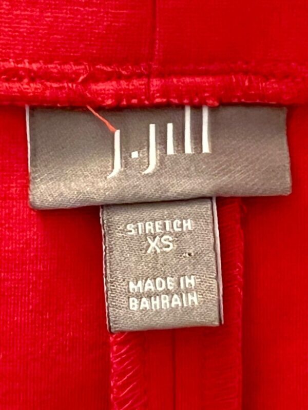 J. JILL RED LADIES X-SMALL VISCOSE STRETCH STRAIGHT PENCIL SKIRT Sz XS EUC! - Image 3