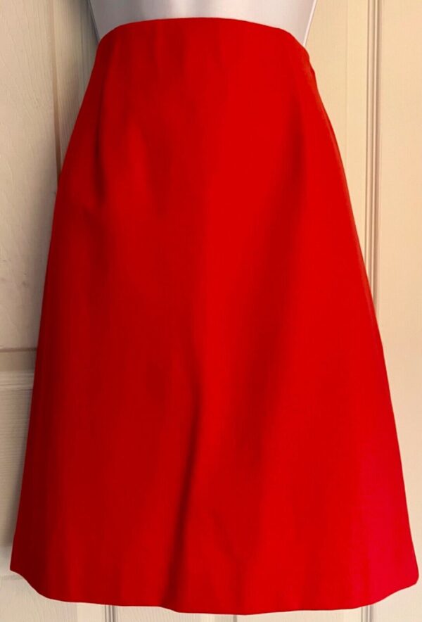 J. JILL RED LADIES X-SMALL VISCOSE STRETCH STRAIGHT PENCIL SKIRT Sz XS EUC! - Image 4