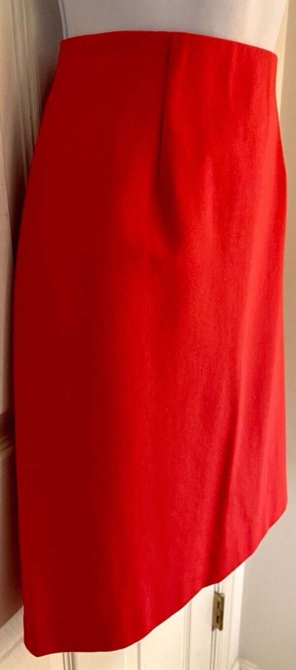 J. JILL RED LADIES X-SMALL VISCOSE STRETCH STRAIGHT PENCIL SKIRT Sz XS EUC! - Image 5