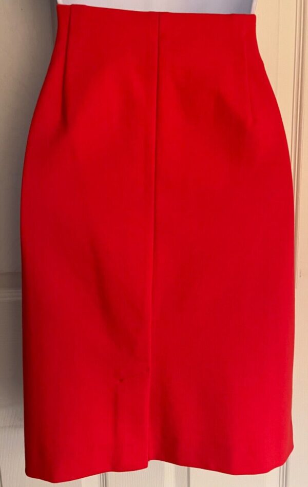 J. JILL RED LADIES X-SMALL VISCOSE STRETCH STRAIGHT PENCIL SKIRT Sz XS EUC! - Image 6