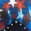 GK GYMSTAR FOIL ADULT SMALL SAPPHIRE VELVET CRYSTALS GYMNASTS TANK LEOTARD Sz AS - Image 2