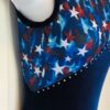 GK GYMSTAR FOIL ADULT SMALL SAPPHIRE VELVET CRYSTALS GYMNASTS TANK LEOTARD Sz AS - Image 3