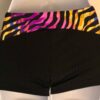 NWT! GK ELITE MICRO MINI ADULT MEDIUM CHEER  SHORTS NEON ZEBRA SIZE AM NWT! - Image 3