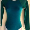 GK Elite LgS GREEN VELVET IRIDESCENT JA GYMNASTICS DANCE LEO AXS