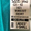 GK GREEN WORKOUT SHORTS LADIES X-SMALL NYLON/SPANDEX DANCE CHEER GYMNASTICS AXS - Image 2