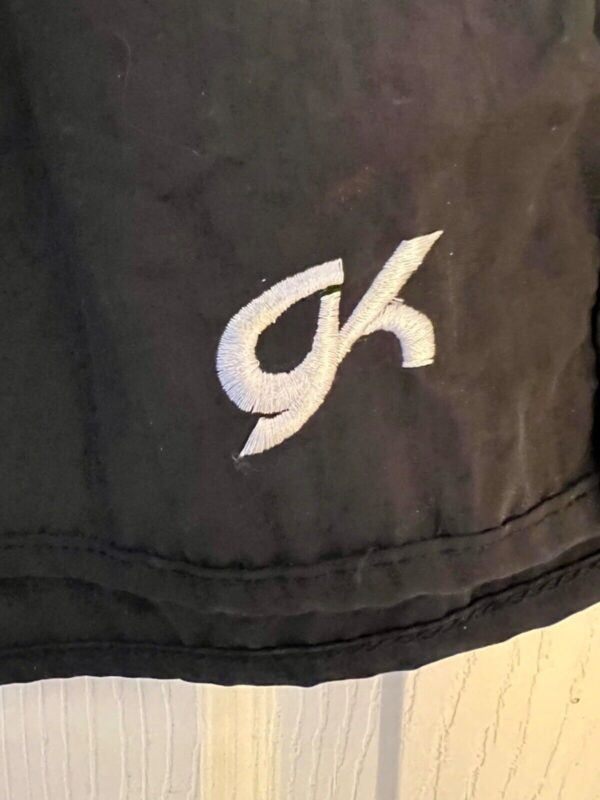 GK BLACK TASLAN UNISEX CHILD LARGE NYLON GYMNAST RUNNING SHORTS  Sz CL NWT! - Image 2