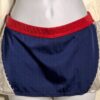 GK CHEER ADULT SMALL LOW RISE NAVY WRAP AROUND BAND SKIRT DRYTECH FOIL JA AS NWT