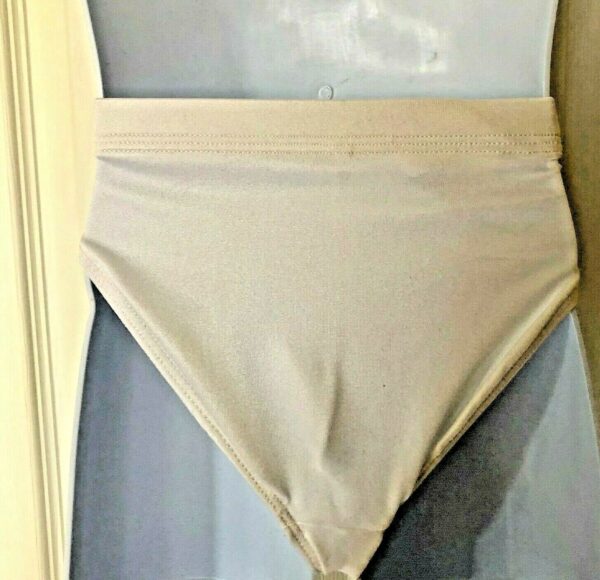 GK HIGH RISE HIGH CUT BRIEFS CHILD SMALL GYMNASTICS DANCE CHEER #1411 WHITE CS - Image 2