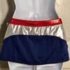 GK CHEER ADULT SMALL LOW RISE NAVY WRAP AROUND BAND SKIRT DRYTECH FOIL JA AS NWT - Image 2
