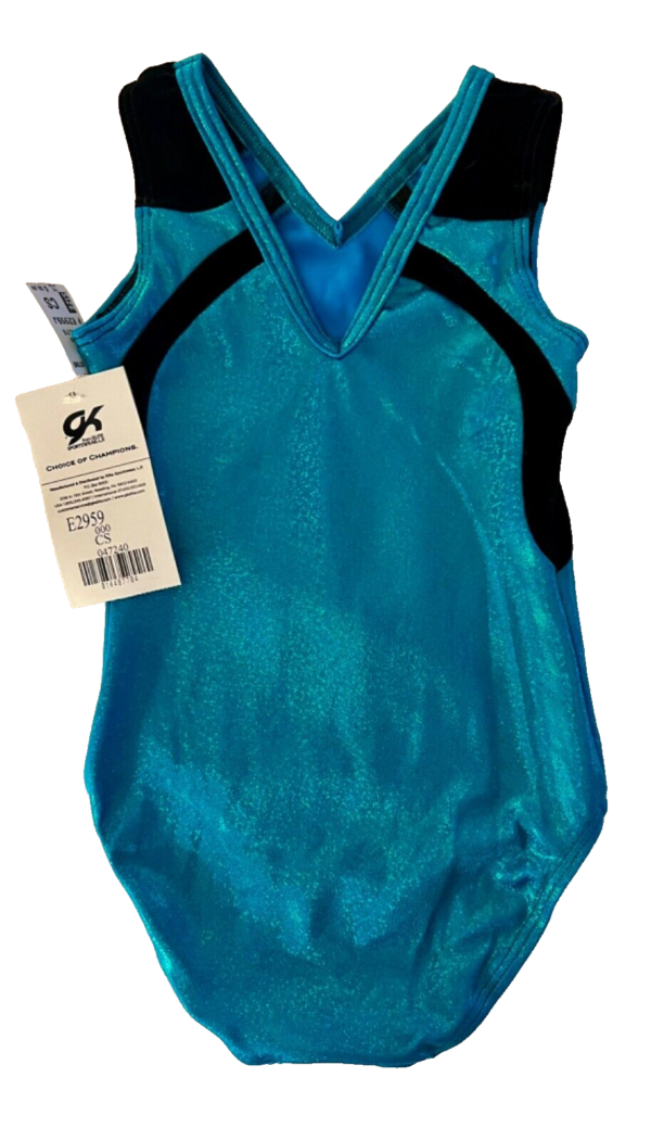 GK FROZEN HEART CHILD SMALL SEAGLASS FOIL SWAR JA TANK GYMNASTIC LEOTARD SZ S - Image 9