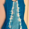 GK ICE SKATE ADULT SMALL TURQUOISE "RACER" TIE-DYE COTTON/LYCRA TANK DRESS SZ S - Image 9